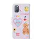 For OPPO A92 Colored Drawing Pattern Horizontal Flip Leather Case with Holder & Card Slots & Wallet(Bear) - 3