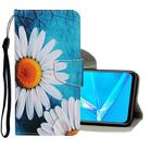 For OPPO A92 Colored Drawing Pattern Horizontal Flip Leather Case with Holder & Card Slots & Wallet(Chamomile) - 1