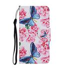 For OPPO A92 Colored Drawing Pattern Horizontal Flip Leather Case with Holder & Card Slots & Wallet(Butterfly and Flowers) - 2