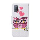 For OPPO A92 Colored Drawing Pattern Horizontal Flip Leather Case with Holder & Card Slots & Wallet(Owl) - 3