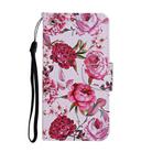 For OPPO A72 Colored Drawing Pattern Horizontal Flip Leather Case with Holder & Card Slots & Wallet(Rose) - 2