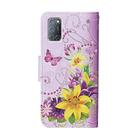 For OPPO A72 Colored Drawing Pattern Horizontal Flip Leather Case with Holder & Card Slots & Wallet(Lily) - 3