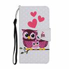 For OPPO A72 Colored Drawing Pattern Horizontal Flip Leather Case with Holder & Card Slots & Wallet(Owl) - 2