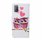 For OPPO A72 Colored Drawing Pattern Horizontal Flip Leather Case with Holder & Card Slots & Wallet(Owl) - 3