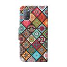 For OPPO A52 Colored Drawing Pattern Horizontal Flip Leather Case with Holder & Card Slots & Wallet(Rhombus) - 3