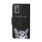 For OPPO A52 Colored Drawing Pattern Horizontal Flip Leather Case with Holder & Card Slots & Wallet(Cat) - 3