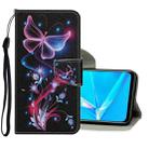 For OPPO A52 Colored Drawing Pattern Horizontal Flip Leather Case with Holder & Card Slots & Wallet(Color Butterfly) - 1