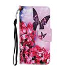 For OPPO A52 Colored Drawing Pattern Horizontal Flip Leather Case with Holder & Card Slots & Wallet(Purple Butterfly) - 2