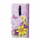 For OPPO F11 Pro Colored Drawing Pattern Horizontal Flip Leather Case with Holder & Card Slots & Wallet(Lily) - 3