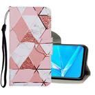 For OPPO A1K Colored Drawing Pattern Horizontal Flip Leather Case with Holder & Card Slots & Wallet(Marble) - 1