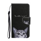 For OPPO A1K Colored Drawing Pattern Horizontal Flip Leather Case with Holder & Card Slots & Wallet(Cat) - 2