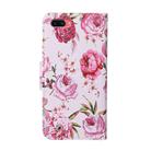 For OPPO A3S Colored Drawing Pattern Horizontal Flip Leather Case with Holder & Card Slots & Wallet(Rose) - 3