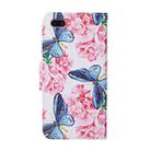 For OPPO A5 Colored Drawing Pattern Horizontal Flip Leather Case with Holder & Card Slots & Wallet(Butterfly and Flowers) - 3