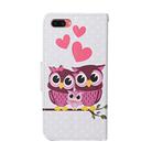 For OPPO A5 Colored Drawing Pattern Horizontal Flip Leather Case with Holder & Card Slots & Wallet(Owl) - 3