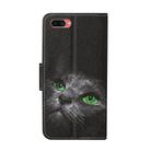 For OPPO A12E Colored Drawing Pattern Horizontal Flip Leather Case with Holder & Card Slots & Wallet(Cartoon Cat) - 3