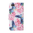 For OPPO A7 Colored Drawing Pattern Horizontal Flip Leather Case with Holder & Card Slots & Wallet(Butterfly and Flowers) - 3