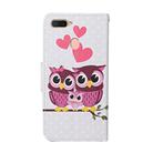 For OPPO A7 Colored Drawing Pattern Horizontal Flip Leather Case with Holder & Card Slots & Wallet(Owl) - 3