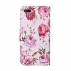 For OPPO A5S Colored Drawing Pattern Horizontal Flip Leather Case with Holder & Card Slots & Wallet(Rose) - 3