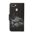 For OPPO A12 Colored Drawing Pattern Horizontal Flip Leather Case with Holder & Card Slots & Wallet(Cartoon Cat) - 3