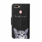 For OPPO A12 Colored Drawing Pattern Horizontal Flip Leather Case with Holder & Card Slots & Wallet(Cat) - 3