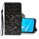 For OPPO A12 Colored Drawing Pattern Horizontal Flip Leather Case with Holder & Card Slots & Wallet(Starry Sky) - 1