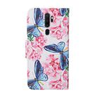 For OPPO A9 (2020) Colored Drawing Pattern Horizontal Flip Leather Case with Holder & Card Slots & Wallet(Butterfly and Flowers) - 3