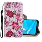 For OPPO A5 (2020) Colored Drawing Pattern Horizontal Flip Leather Case with Holder & Card Slots & Wallet(Rose) - 1