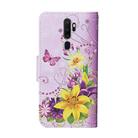 For OPPO A5 (2020) Colored Drawing Pattern Horizontal Flip Leather Case with Holder & Card Slots & Wallet(Lily) - 3