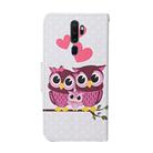 For OPPO A5 (2020) Colored Drawing Pattern Horizontal Flip Leather Case with Holder & Card Slots & Wallet(Owl) - 3