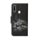 For OPPO A8 Colored Drawing Pattern Horizontal Flip Leather Case with Holder & Card Slots & Wallet(Cartoon Cat) - 3