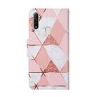 For OPPO A8 Colored Drawing Pattern Horizontal Flip Leather Case with Holder & Card Slots & Wallet(Marble) - 3