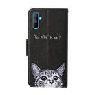For OPPO Realme C3 Colored Drawing Pattern Horizontal Flip Leather Case with Holder & Card Slots & Wallet(Cat) - 3