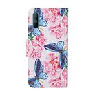 For OPPO Realme C3 Colored Drawing Pattern Horizontal Flip Leather Case with Holder & Card Slots & Wallet(Butterfly and Flowers) - 3