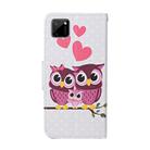 For OPPO Realme C11 Colored Drawing Pattern Horizontal Flip Leather Case with Holder & Card Slots & Wallet(Owl) - 3