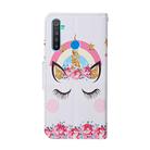 For OPPO Realme 5 Pro Colored Drawing Pattern Horizontal Flip Leather Case with Holder & Card Slots & Wallet(Unicorn) - 3