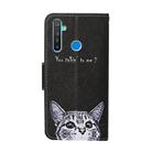 For OPPO Realme 5 Pro Colored Drawing Pattern Horizontal Flip Leather Case with Holder & Card Slots & Wallet(Cat) - 3