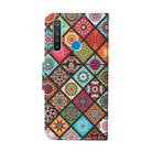 For OPPO Realme 5 Colored Drawing Pattern Horizontal Flip Leather Case with Holder & Card Slots & Wallet(Rhombus) - 3