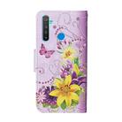 For OPPO Realme 5 Colored Drawing Pattern Horizontal Flip Leather Case with Holder & Card Slots & Wallet(Lily) - 3