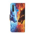 For OPPO Realme 5i Colored Drawing Pattern Horizontal Flip Leather Case with Holder & Card Slots & Wallet(Wolf) - 3