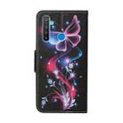 For OPPO Realme 5i Colored Drawing Pattern Horizontal Flip Leather Case with Holder & Card Slots & Wallet(Color Butterfly) - 3