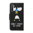 For OPPO Realme 5i Colored Drawing Pattern Horizontal Flip Leather Case with Holder & Card Slots & Wallet(Penguin) - 3