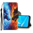 For OPPO Realme 6i Colored Drawing Pattern Horizontal Flip Leather Case with Holder & Card Slots & Wallet(Wolf) - 1
