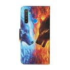 For OPPO Realme 6i Colored Drawing Pattern Horizontal Flip Leather Case with Holder & Card Slots & Wallet(Wolf) - 3