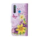 For OPPO Realme 6i Colored Drawing Pattern Horizontal Flip Leather Case with Holder & Card Slots & Wallet(Lily) - 3