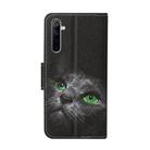 For OPPO Realme 6 Colored Drawing Pattern Horizontal Flip Leather Case with Holder & Card Slots & Wallet(Cartoon Cat) - 2