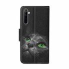 For OPPO Realme 6 Colored Drawing Pattern Horizontal Flip Leather Case with Holder & Card Slots & Wallet(Cartoon Cat) - 2