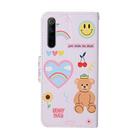 For OPPO Realme 6 Colored Drawing Pattern Horizontal Flip Leather Case with Holder & Card Slots & Wallet(Bear) - 3