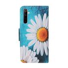 For OPPO Realme 6 Colored Drawing Pattern Horizontal Flip Leather Case with Holder & Card Slots & Wallet(Chamomile) - 3