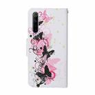 For OPPO Realme 6 Colored Drawing Pattern Horizontal Flip Leather Case with Holder & Card Slots & Wallet(Butterfly) - 3