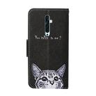 For OPPO Reno2 F Colored Drawing Pattern Horizontal Flip Leather Case with Holder & Card Slots & Wallet(Cartoon Cat) - 3